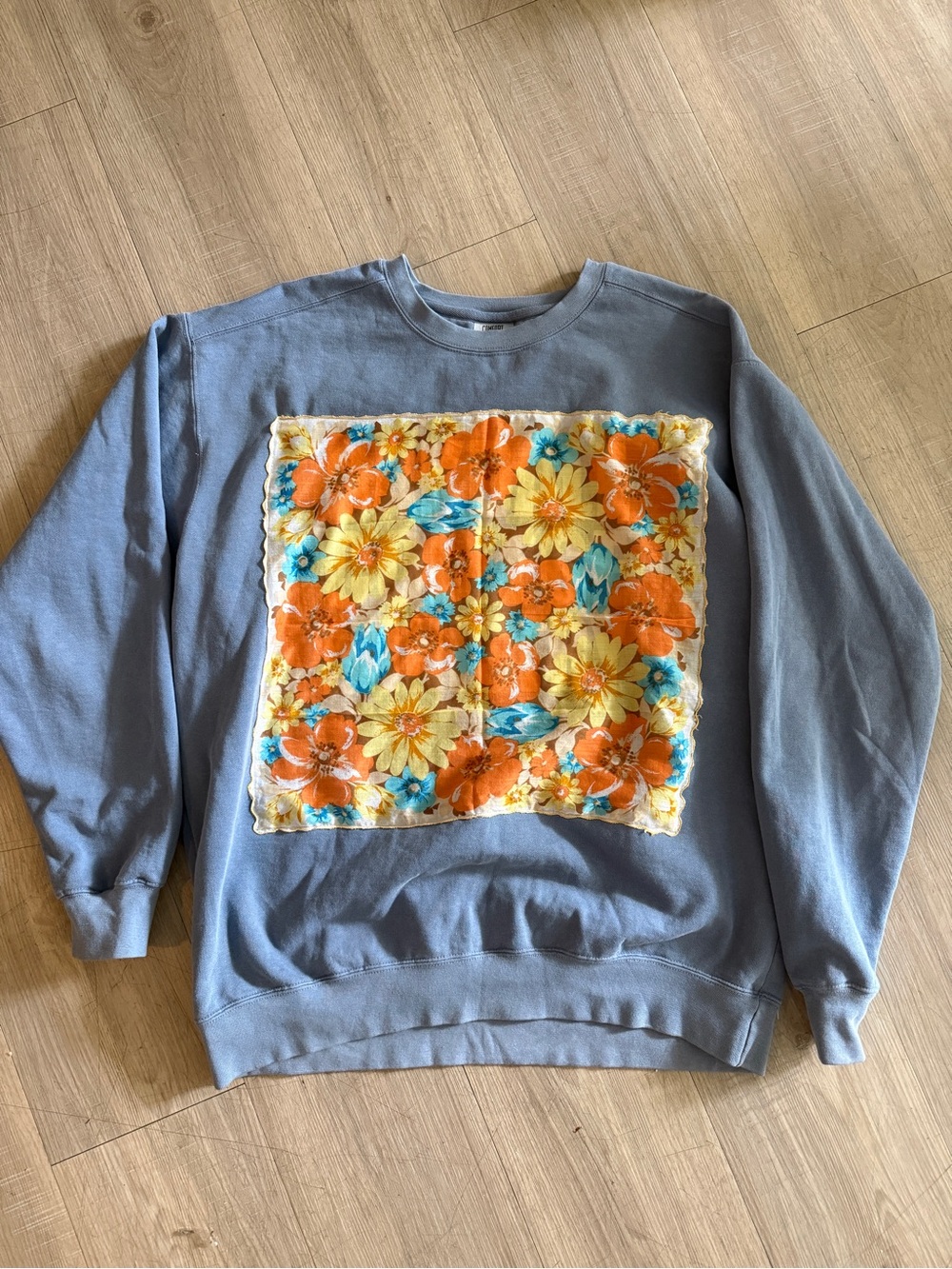 Vintage handkerchief sweatshirt